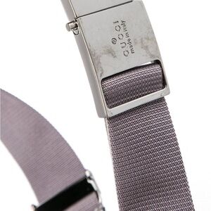Gucci Metallic Silver and Gray Belt